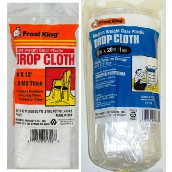 Thermwell/Frostking Products 9X12 2MIL DROP CLTH P911R
